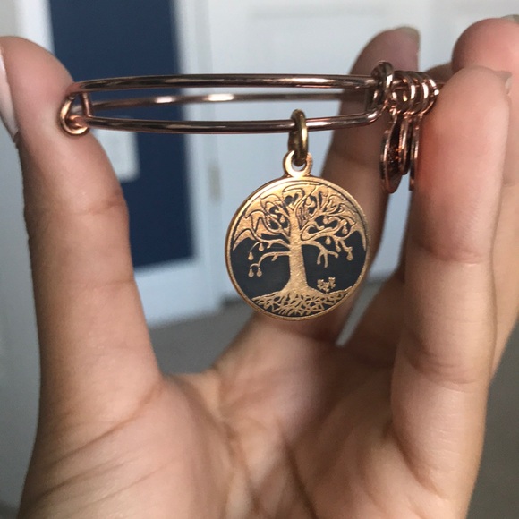 Alex & Ani Charcoal Tree of Life Bangle Bracelet - Picture 5 of 6